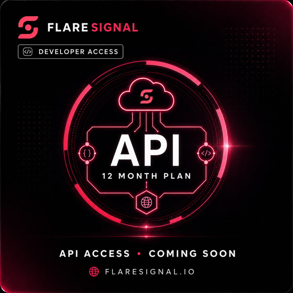FlareSignal API 12 Month Plan