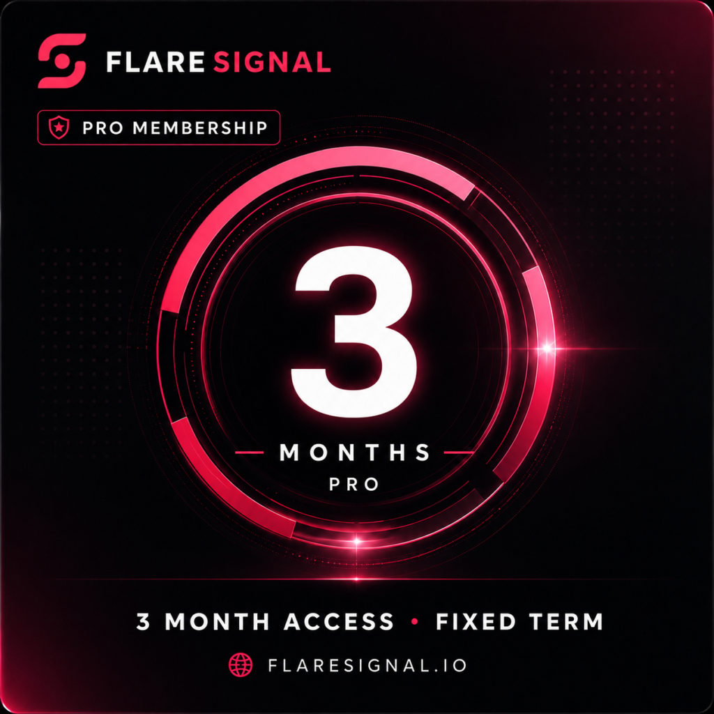 FlareSignal 3 Month Pro Membership
